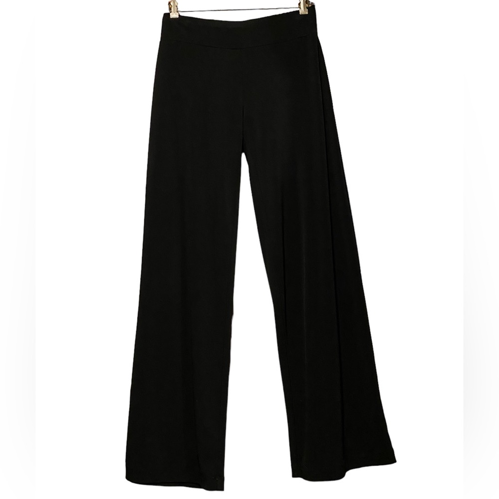 Merona Size Medium Black Mid Rise Flare Pants Wide Leg